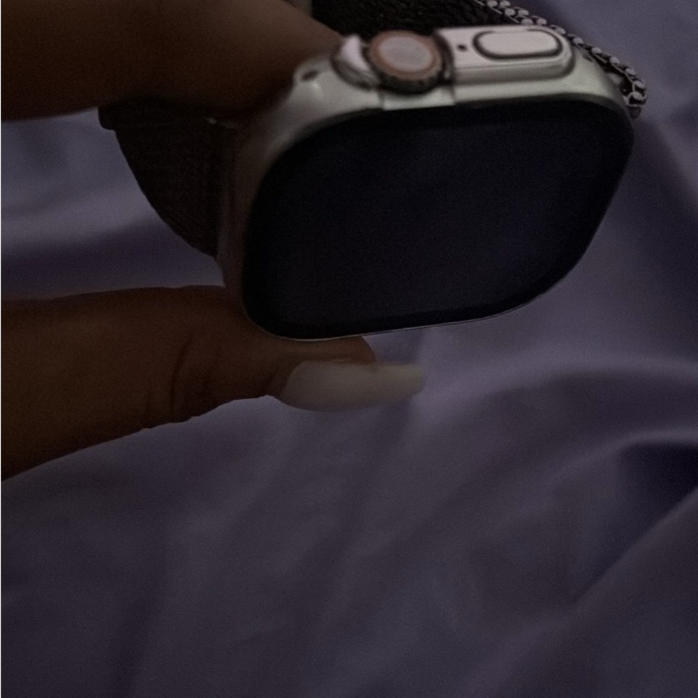 Apple Smartwatch with Silver and Black Finish